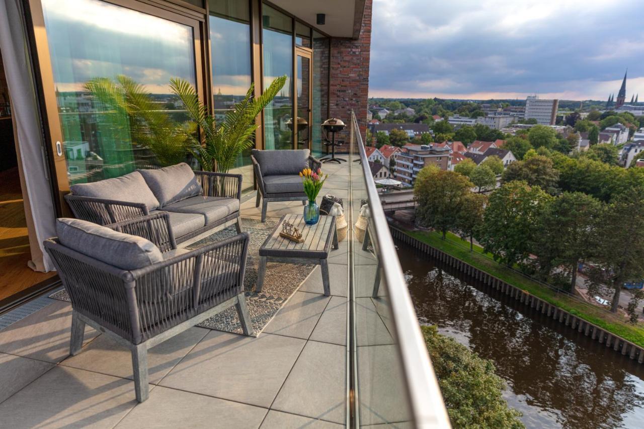 Cabana - Theview - Terrasse - Waterfront - Kostenloser Parkplatz - Wifi Oldenbourg Extérieur photo